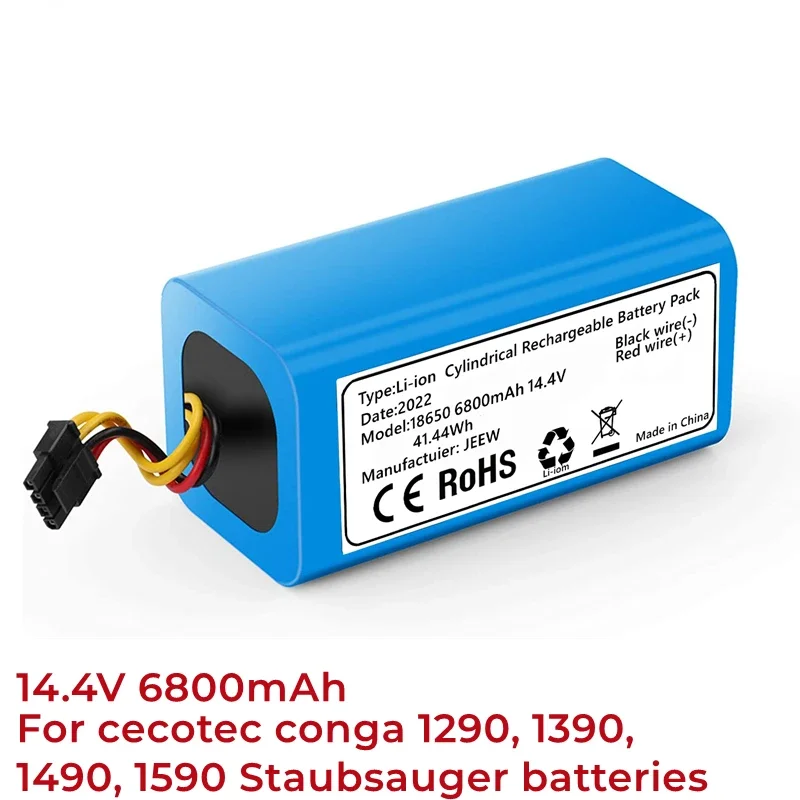 

Литий-ионный аккумулятор 14,4 В, 6800 мАч, замена совместима с Conga 1290, Conga 1390 и Conga 1590