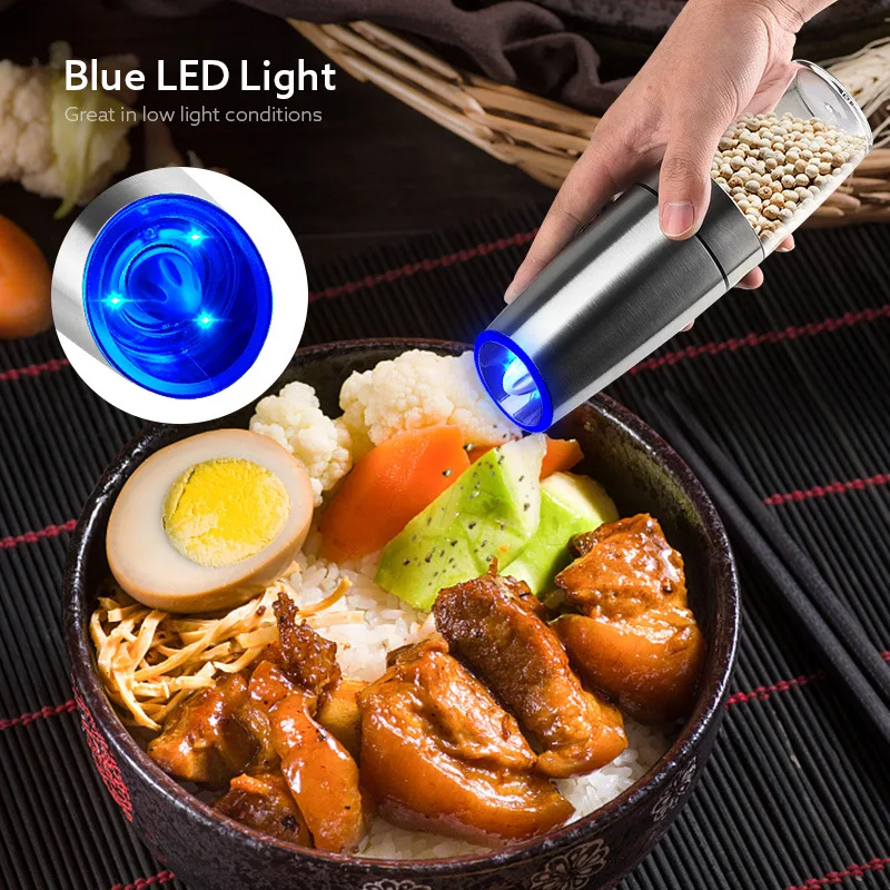 

Gravity Induction Mini Electric Intelligent Salt Pepper Grinder