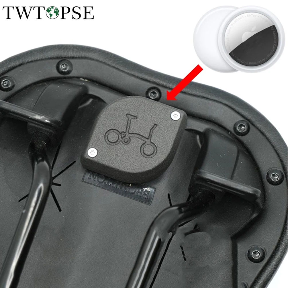 Bicycle Seat support For Brompton Airtag Anti-loss Positioning Fixed Support Protective Casing Hide Under the Cushion