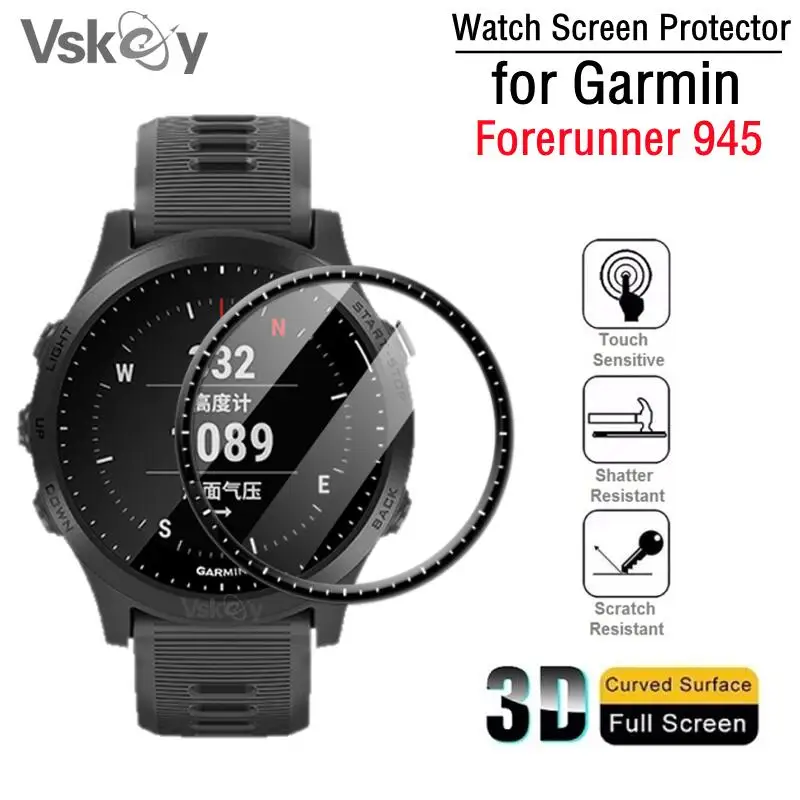 

100PCS 3D Soft Screen Protector for Garmin Forerunner 945 Smart Watch Full Cover Protective Film (No Tempered Glass)