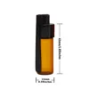 Portable Box Storage 36MM 51MM Container Bottle Glass Vial with Spoon Flip Case Household Randomly Cap Color 3