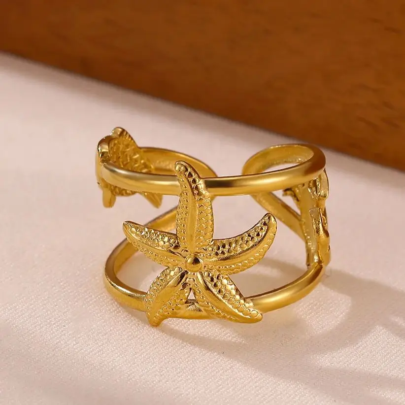Starfish Rings Ellis display Women Stainless Steel