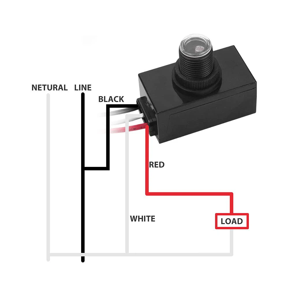 Automatic Dusk to Dawn Photoelectric Light Sensor Switch for Energy Savings