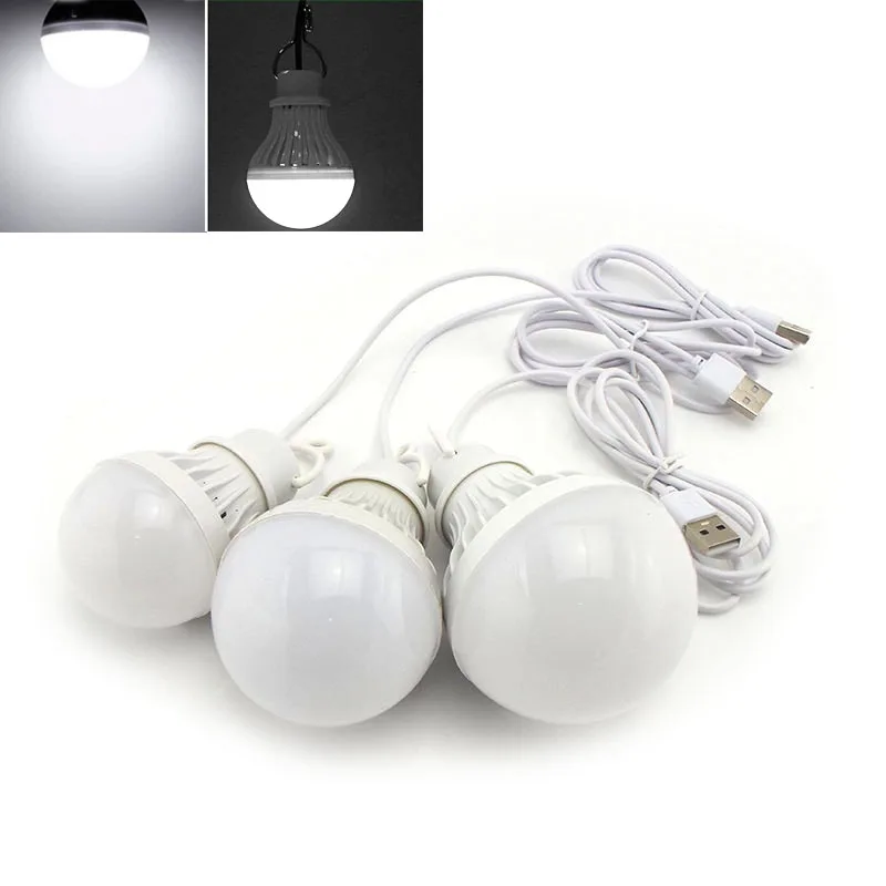 LED Light Portable Lantern Camp Lights USB 5V LED For Tent Camping Gear Hiking