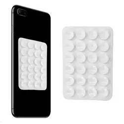 Universal Hands - Free Sticky Suction Phone Mount with Silicone Grip and Fidget Feature (White)