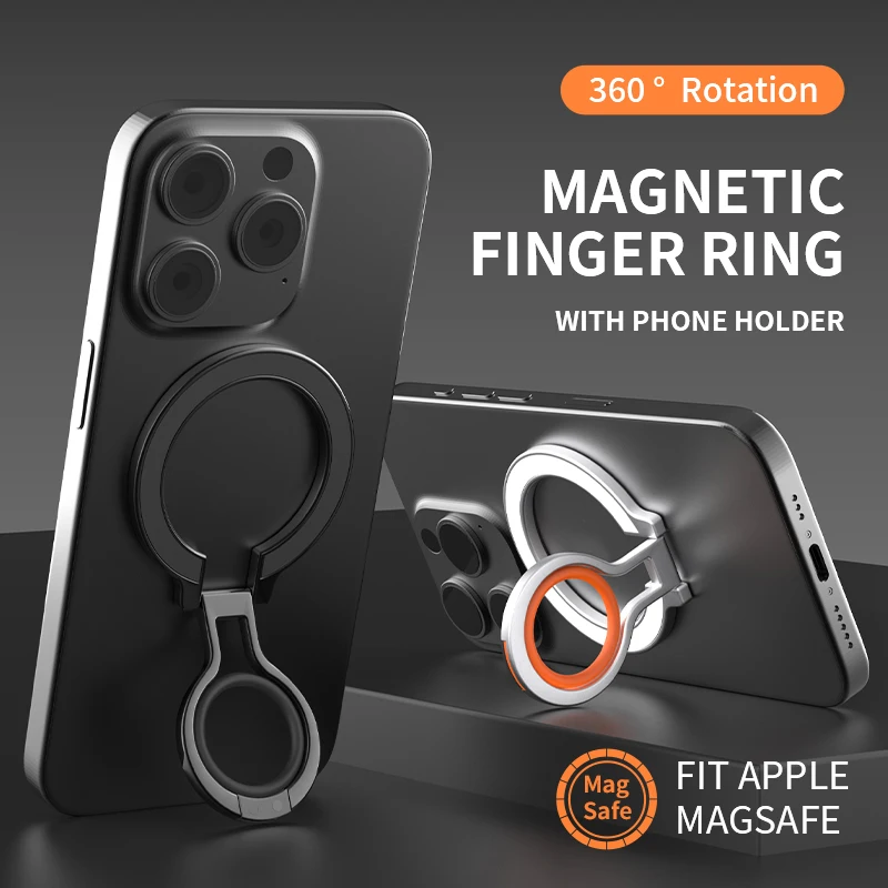 2024 Premium Magnetic Cellphone Ring Holder with Foldable Super Grip Kickstand