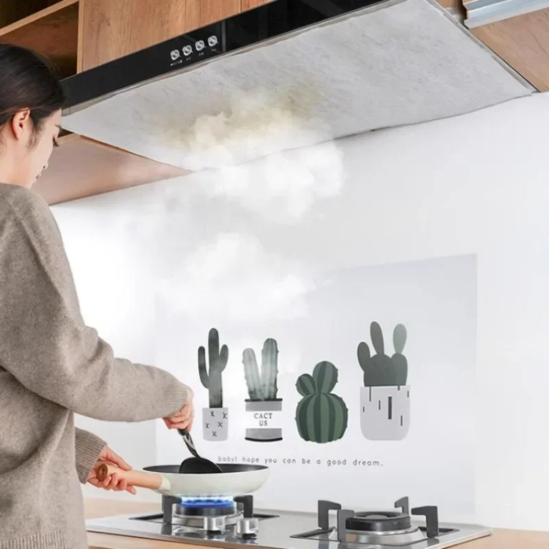Kitchen Oil-absorbing Paper For Cooker Hood Disposable Range Hood Non-woven Anti Oil Paper Filter Screen Film Cooking Bake Tool