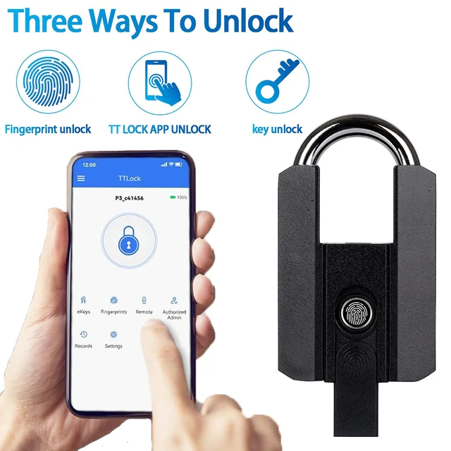 BBDHOME Smart Padlock TTlock App Control Fingerprint Keyless Waterproof IP67 Outdoor Biometric Tough Suitable Gym High Quality 2