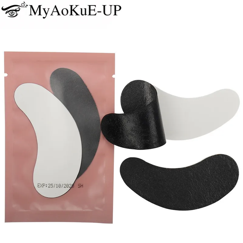 

Black Film Eyes Gel Patches For Eyelashes Extension Tools Pearl 50 Pairs Eye Tips Sticker Wraps Make Up Tool Under Eye Pads