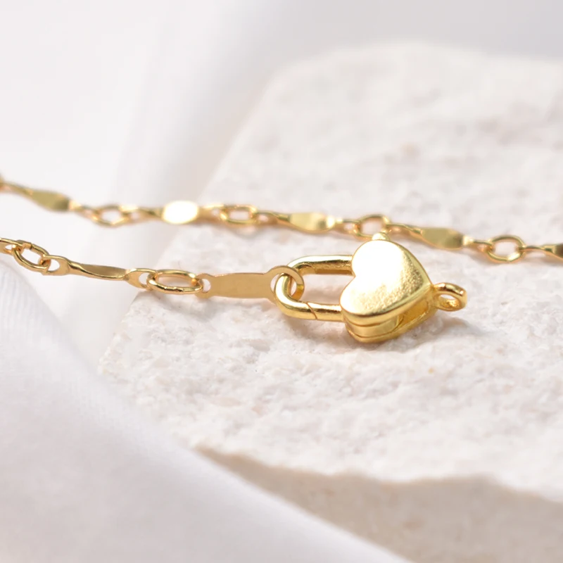 Ciondolo A Cuore Con Moschettone Per Bracciale - Argento Sterling 925 Placcato Oro Rosa, Con Zirconi, Dimensioni 26x14 Mm, Senza Catena, Regalo - 3