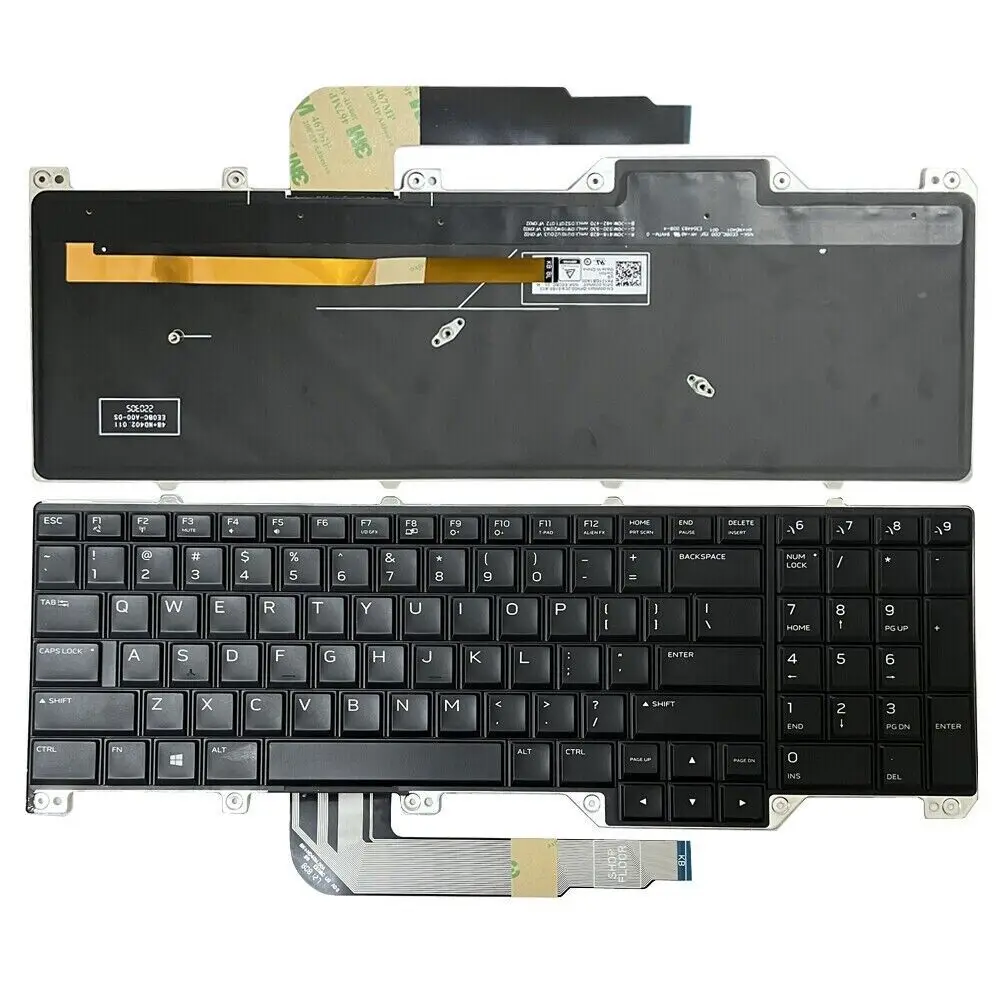 

New Laptop US Keyboard Colorful Backlit For DELL Alienware 17 R4 R5 M17 R4 0N7KJD 0ND5TJ