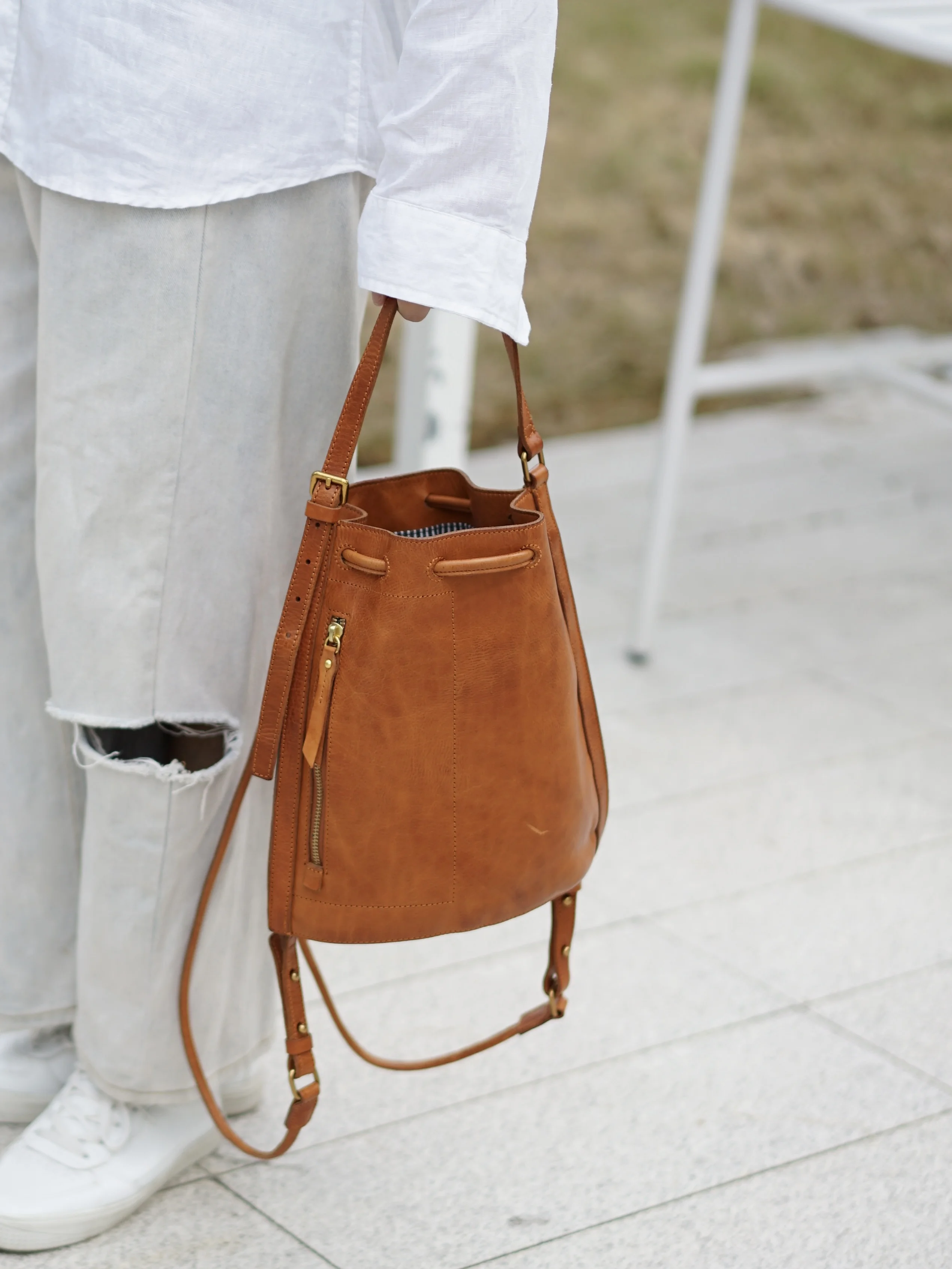 Vintage-Organizer Designer handgefertigte Damenrucksäcke aus echtem Leder Outdoor-Reisen Luxus-Damenrucksack aus echtem Rindsleder – Detail 38