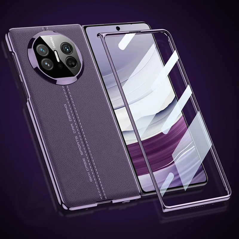 Original Case For Huawei Mate X3 With Screen Glass Case Electroplated Painted Le