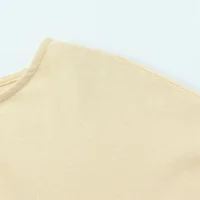 2026 new women's clothing style simple long sleeved round neck long sleeved slim fit side pleated T-shirt - Image 6