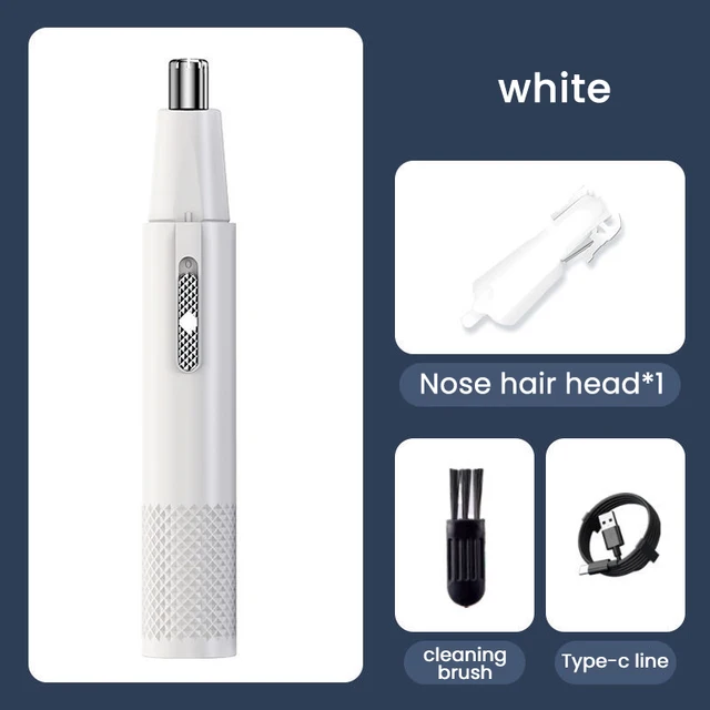 Electric Nose Hair Clipper Rechargeable Multi kinetic Shaving Two in one Unisex Fully Automatic Washable Shaving
