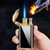 New Creative Dragon Double Fire Lighter Jet Flame Open Fire Conversion Windproof Inflatable Lighter Novelty Men's Gift 5