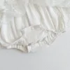 2025 Summer Baby Girls Romper Cotton Lace Ruffle Embroidery Flying Sleeve Mesh Princess Toddler Girl Dress Infant Girls Bodysuit 6