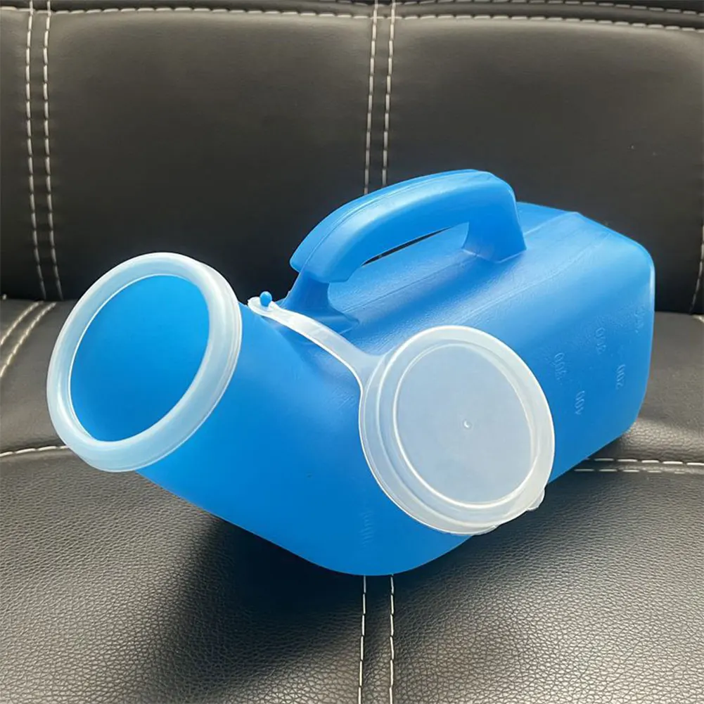 Description Picture 3 of item1200ml Male Urinal Spill Proof Portable Urinal Plastic Mens Bedpan Bottle with Lid for Car Elderly and Incontinence