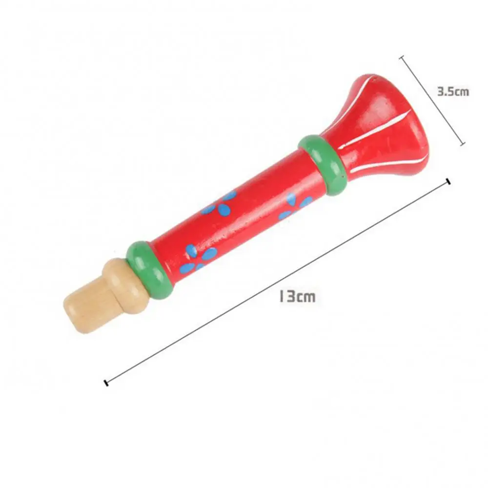 Wooden Trumpet Kids Baby Musical Instrument Learning Toy Gift trumpet instrument