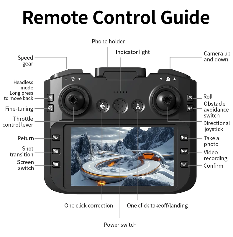 Dron Z4 con cámara HD de 8K, batería de larga duración, 5G, WIFI, modo sin cabeza, Motor sin escobillas para principiantes, cuadricóptero RC con fácil Control