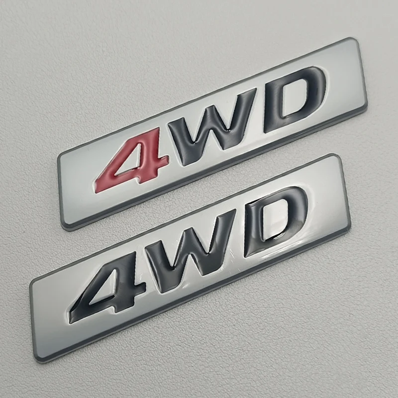 3D Metal 4WD Car Emblem Badge Sticker Accessory