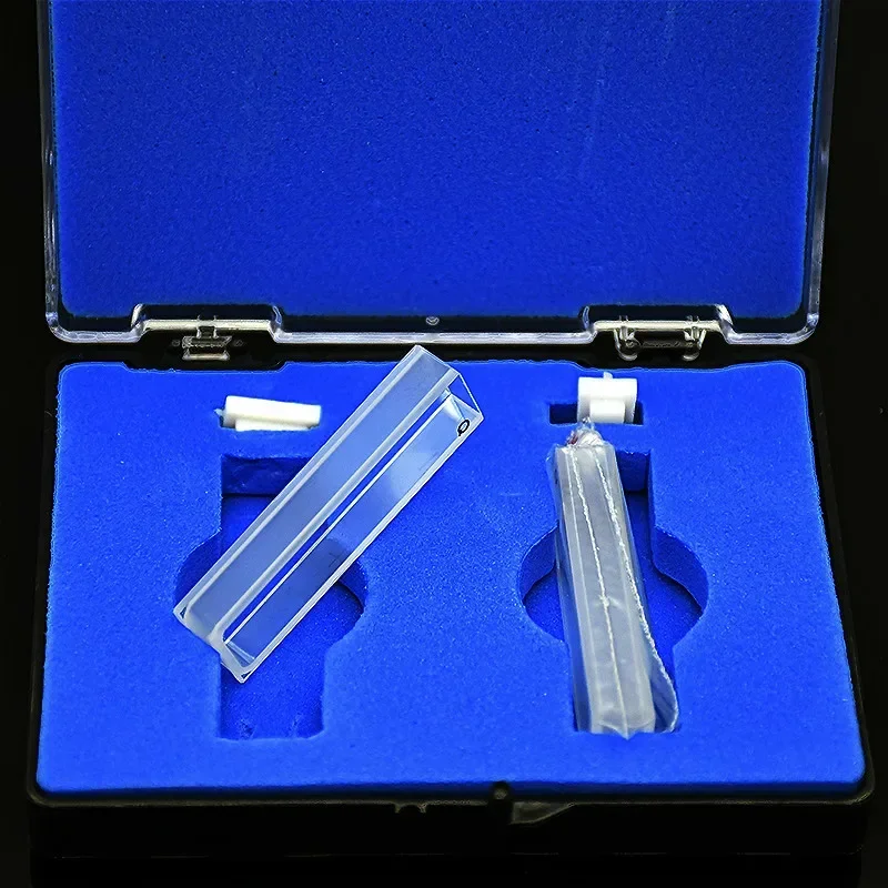 Quartz Cuvette Cell Quartz Absorption Cells 5 mm Quartz Cuvette ( Liquid Sample Cell ) 1.7 ml For Spectrophotometer Frit Sintering Technology 2/PK