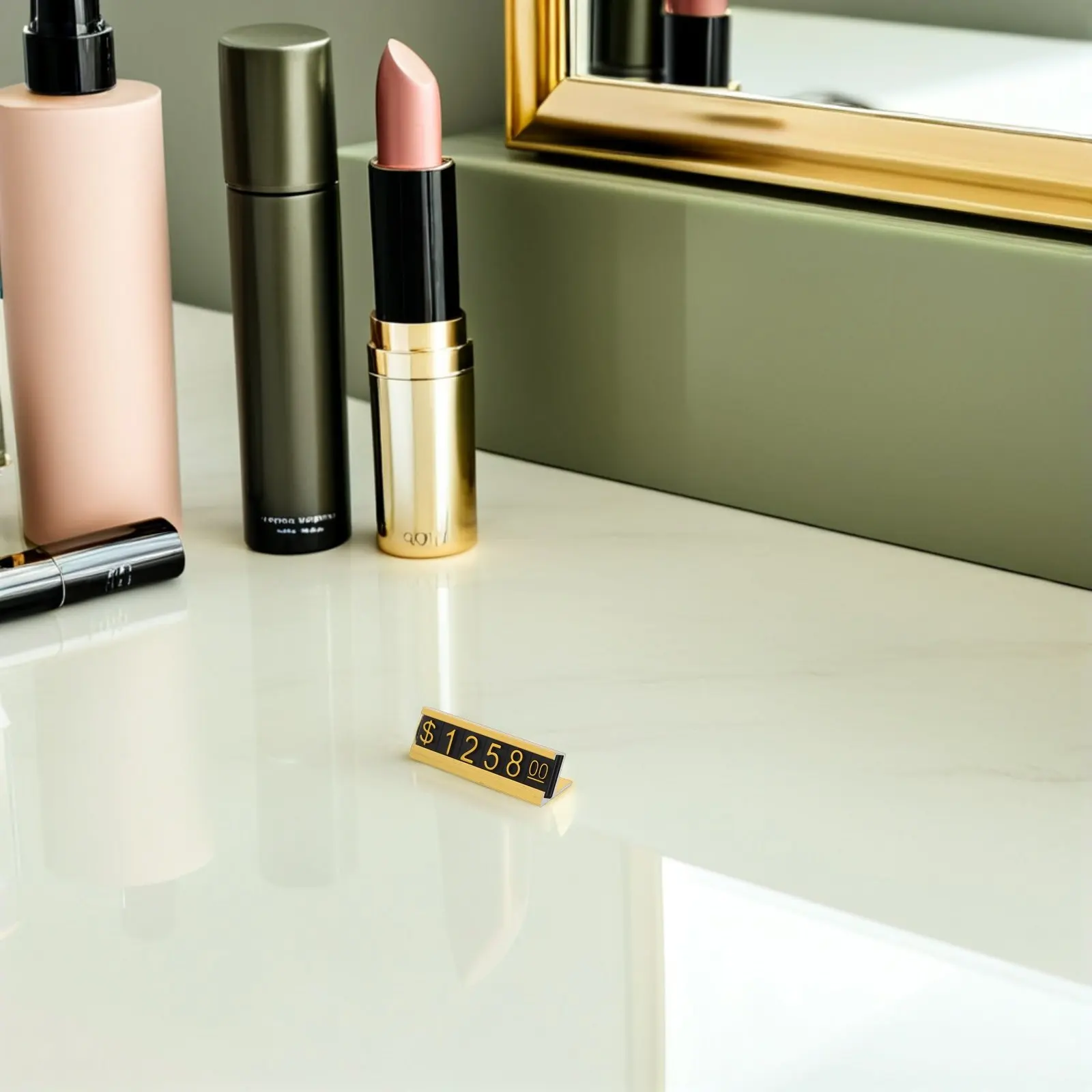 16세트 가격표시판, 보석 소매점 카운터 가격 큐브 블록 가격표시판, 조절 가능