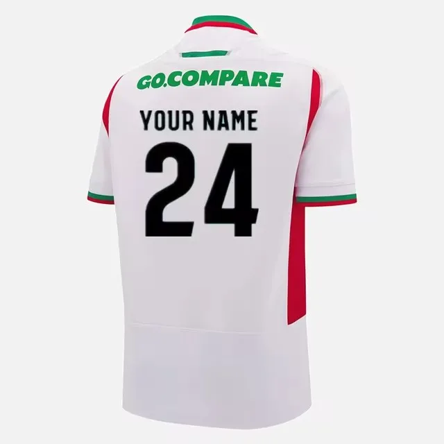 Wales Home Rugby Jersey Shirt /25 Wales AWAY RUGBY TRAINING JERSEY Size:S-5XL ( Print name and number )