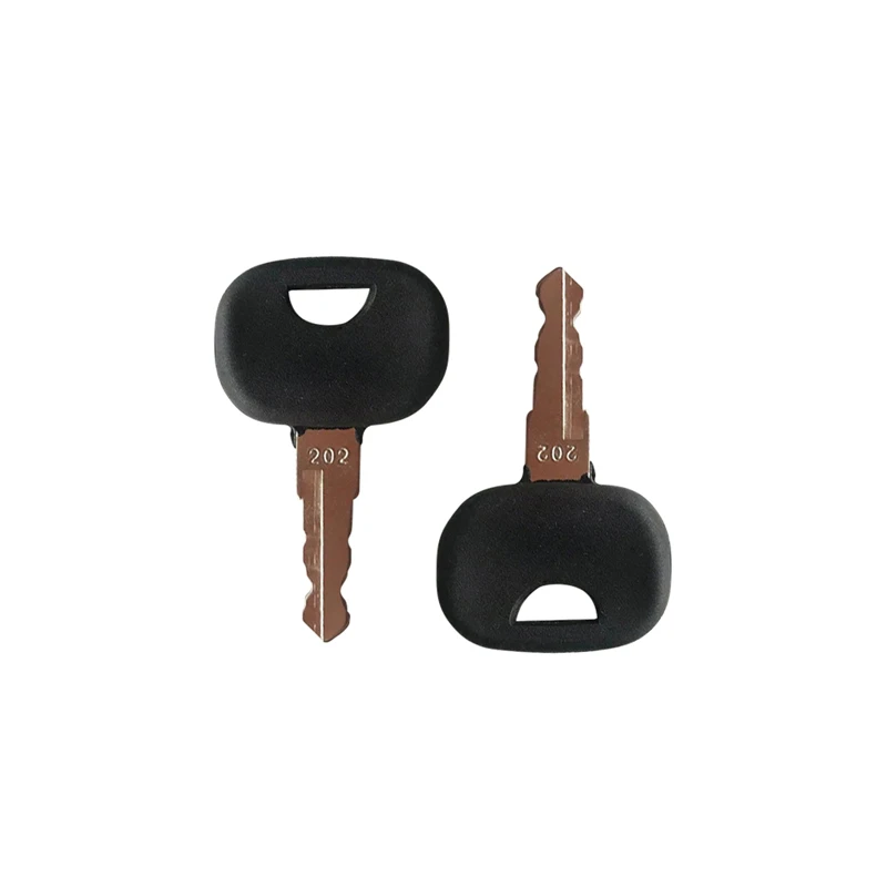 2pcs Ignition Keys 202 Compatible with Volvo Wheel Loader Compatible with John Deere Heavy Equipment