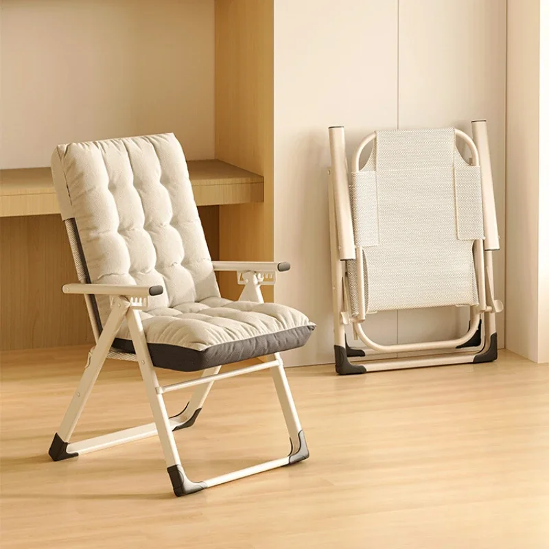 

Adjustable Steel Pipe Lounge Chair Foldable Lazy Boy Recliner with High Capacity PP Cotton for Work & Relaxation