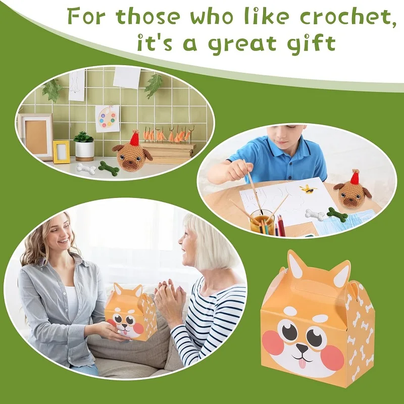 LMDZ Crochet Kit for Beginners Crochet Starter Kit Owl Crocheting Animals with Hooks Yarn Polyester Fiber for Adults crochet kit