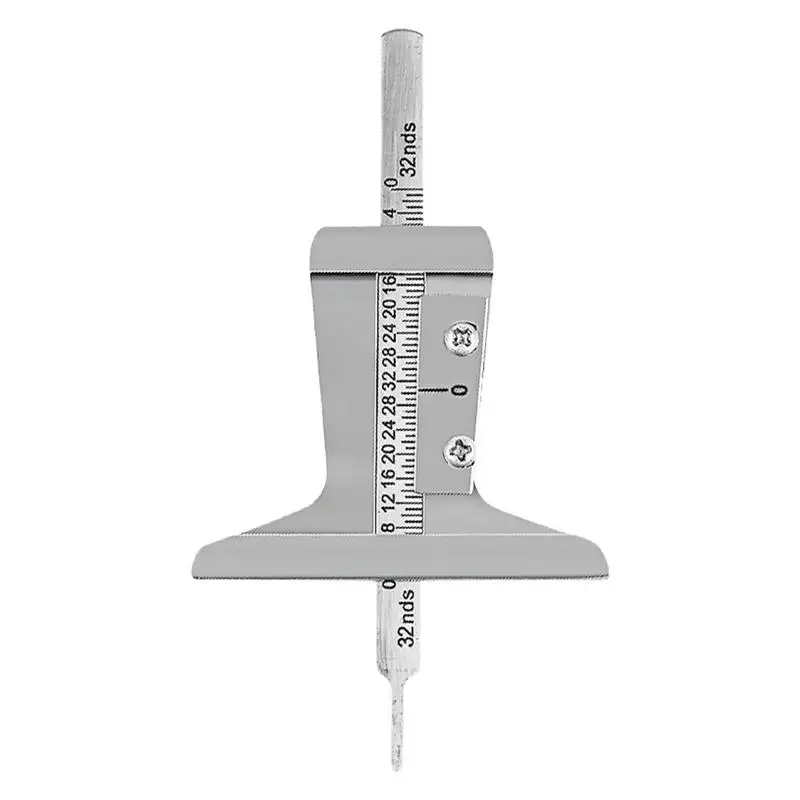 

Tread Depth Gauge Depth Gauge With Coded Bar Stainless Steel Depth Micrometer Tread Depth Gauge Meter Ruler Tire Checker For