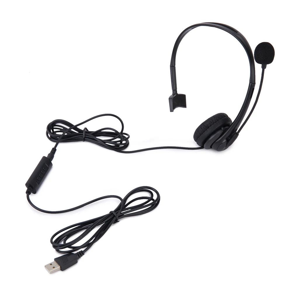 Universal Call Center Headphone 3.5mm USB Wired Business Headset With Mic Volume Control Mute Cancelling Telephone Operator - Image 6