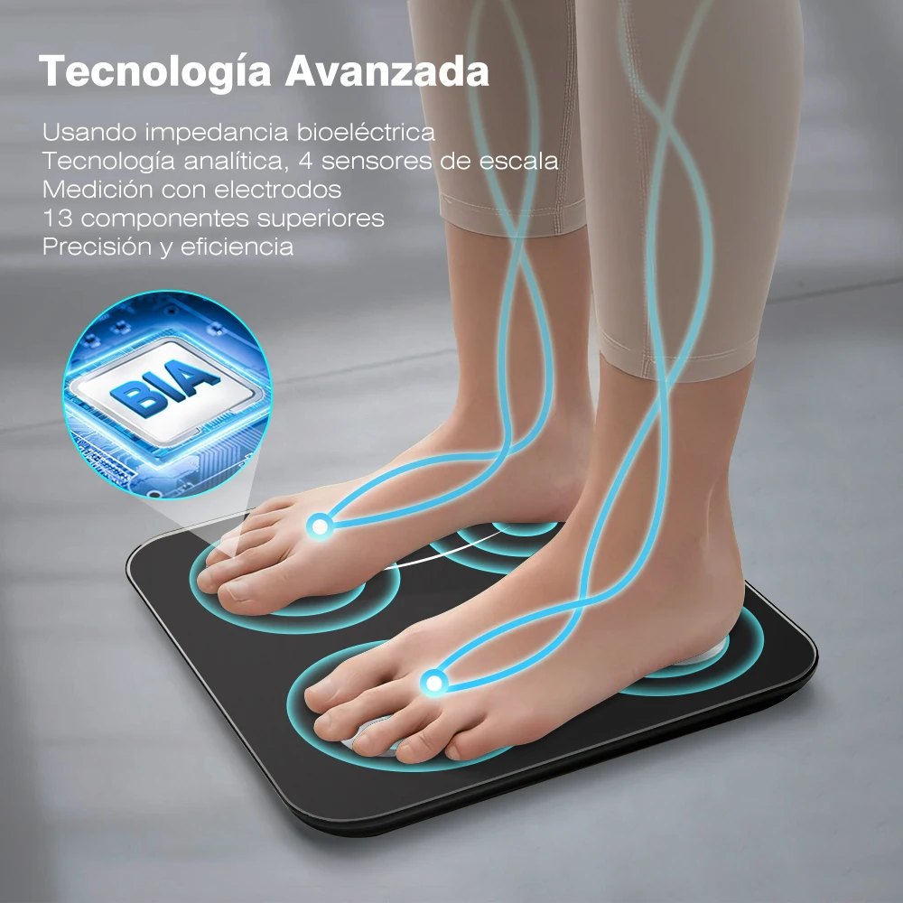 Báscula inteligente de grasa corporal para Gimnasio Profesional, 8  electrodos, Bioimpedancia, composición corporal, gran oferta en Francia -  AliExpress