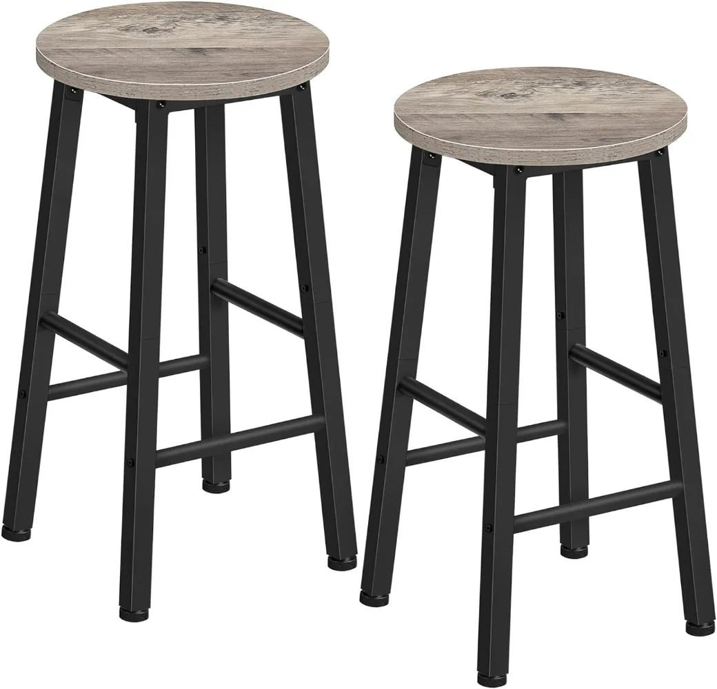 

Bar Stools Set of 2, Counter Height Bar Stools, 25.8" Bar Stools for Kitchen Island, Industrial Kitchen Chairs