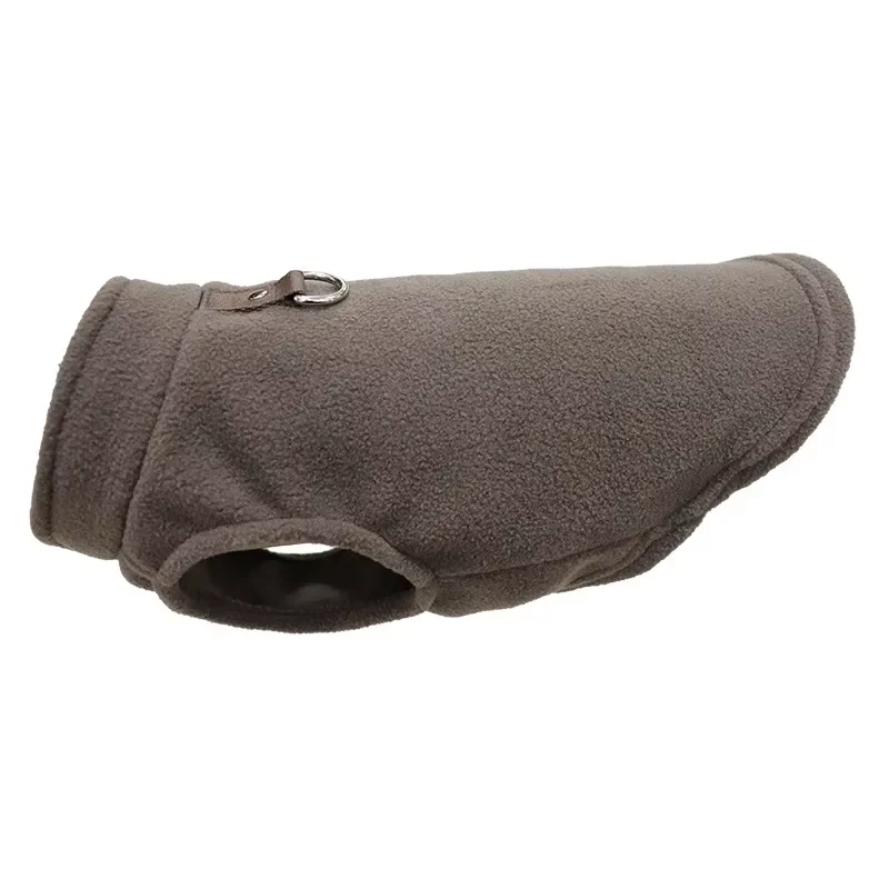 Warm Fleece Dogs Clothes Pet Dog Jacket Vest With D-Ring thumbnail 4