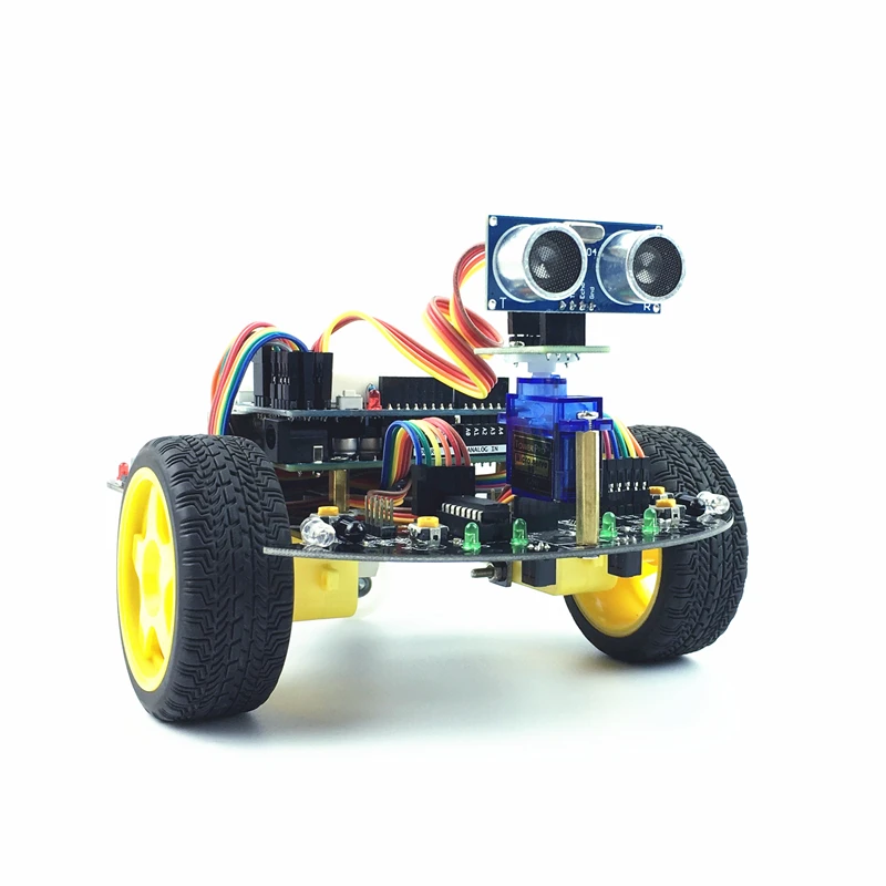 

Arduino UNO Smart Car R3 Программирование обучение и разработка 2WD отслеживание и обход препятствий комплект робота