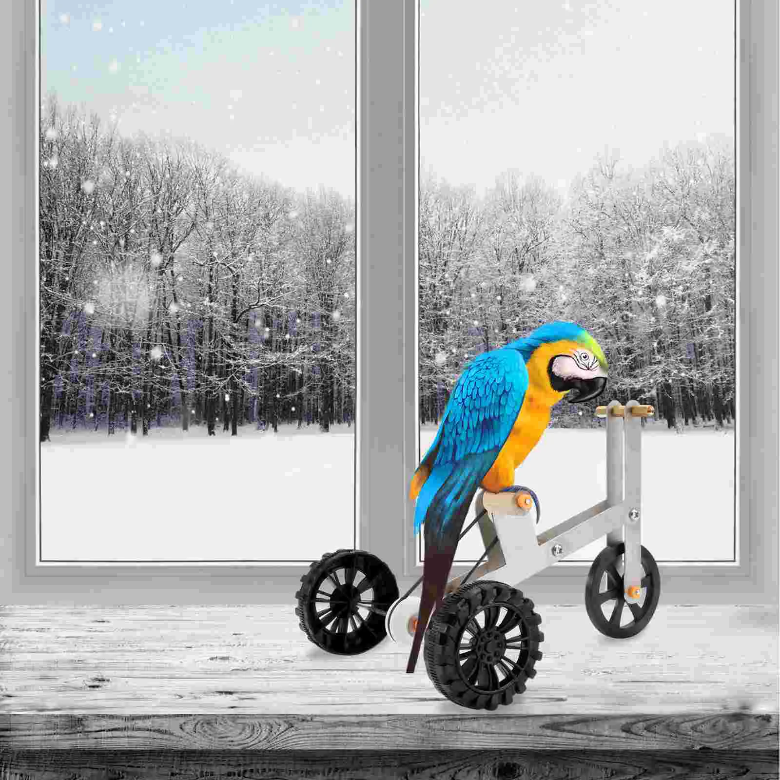 

1PC Practical Pet Parrot Training Bike Toy Creative Pet Parrot Bike Plaything