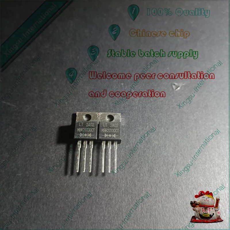 

1PCS/ Piece 20100CT MBR20100CT B20100 20A/100V TO-220F Schottky Diode
