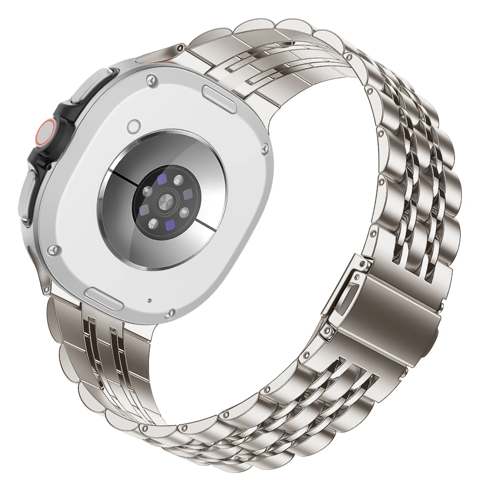 Premium Stainless Steel Metal Strap - Universal Smartwatch Band Bracelet