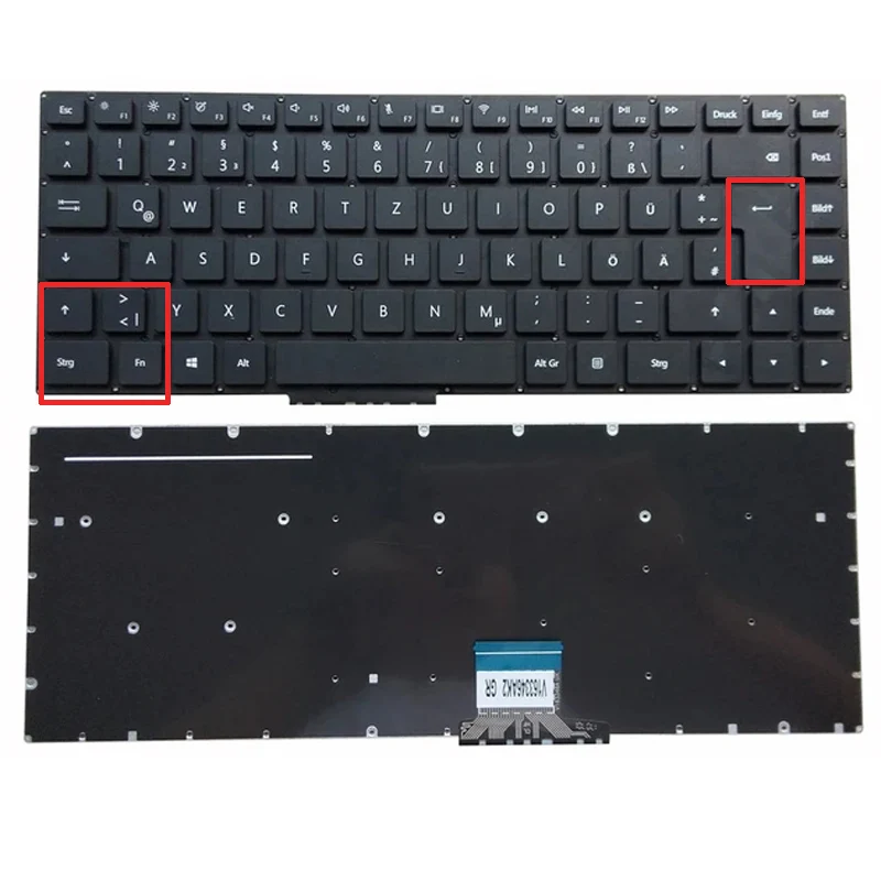 Tastiera Per Laptop Germania Per Huawei Matebook Mrc-W60 Mrc-W50 Pl-W09 Pl-W29 Pl-W19 Gr Layout