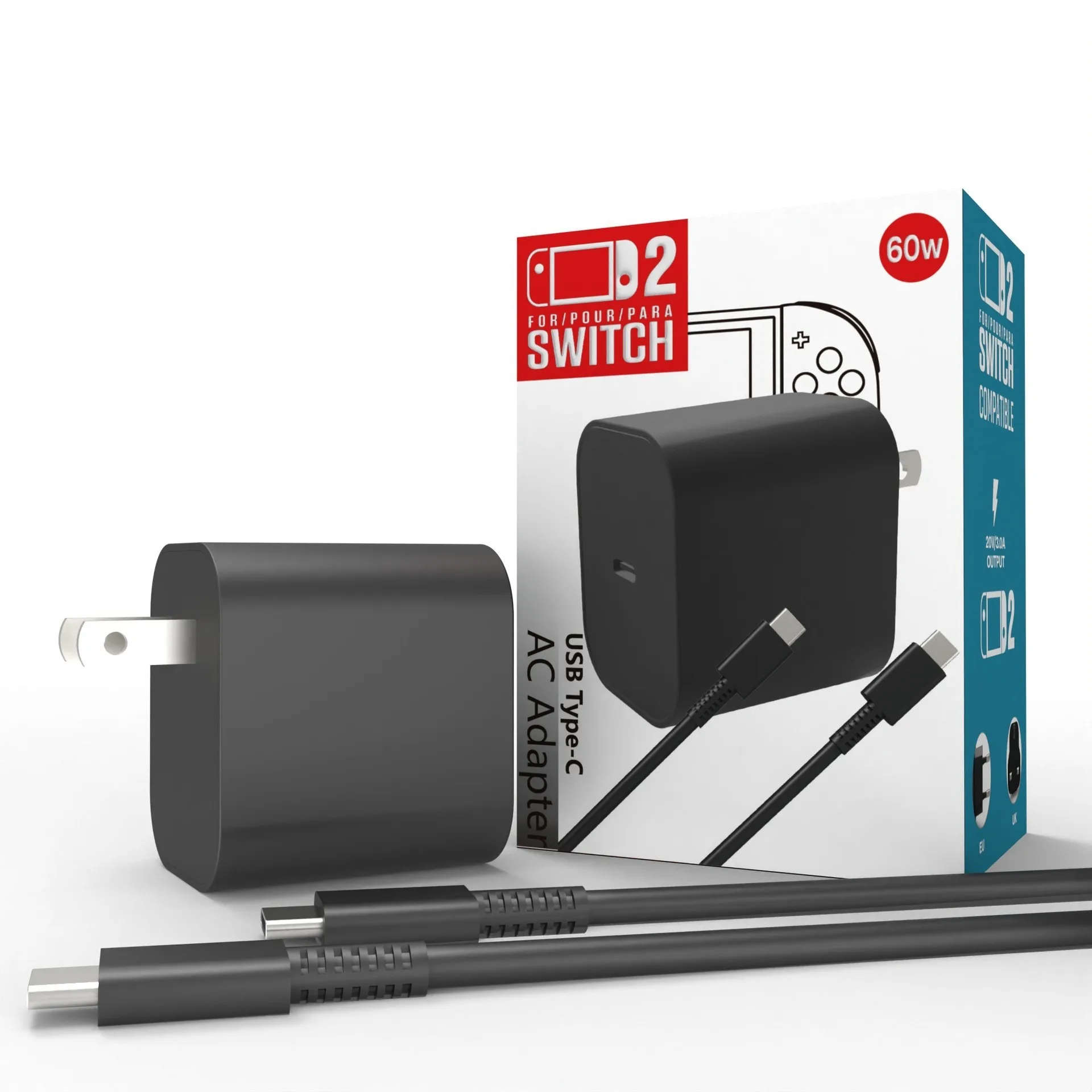 Charge rapide secteur Nintendo Switch 2