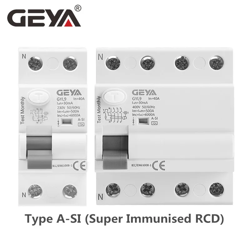 2 rcd rccb eletromagnética dispositivo atual residual
