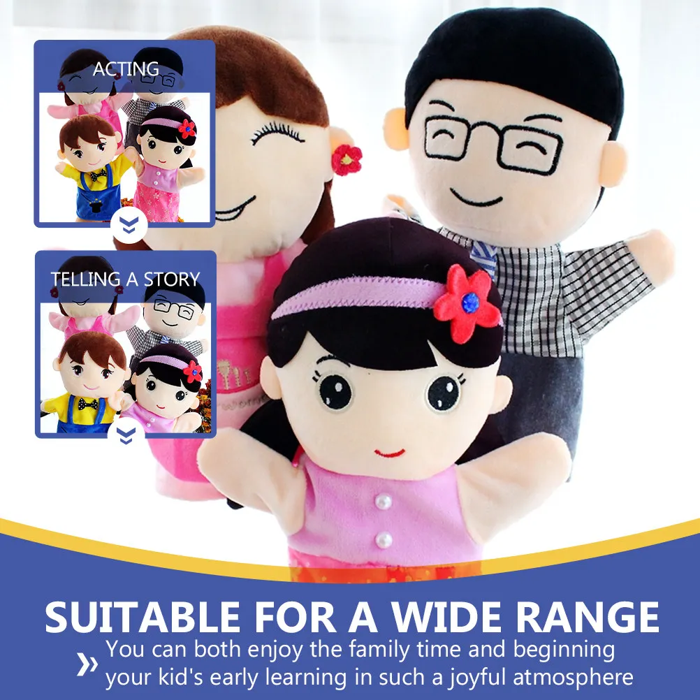1Pcs 손 인형 사용 대화형 스토리텔링 장난감 어린이 손 재미있는 교육 게임 대화형 장난감