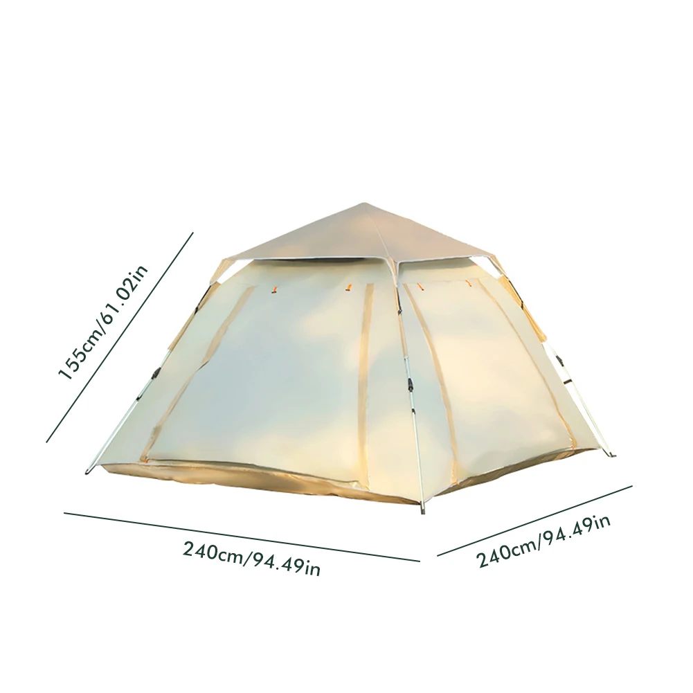 Two Doors Outdoor 3-4P One-Touch Camping Tent 6