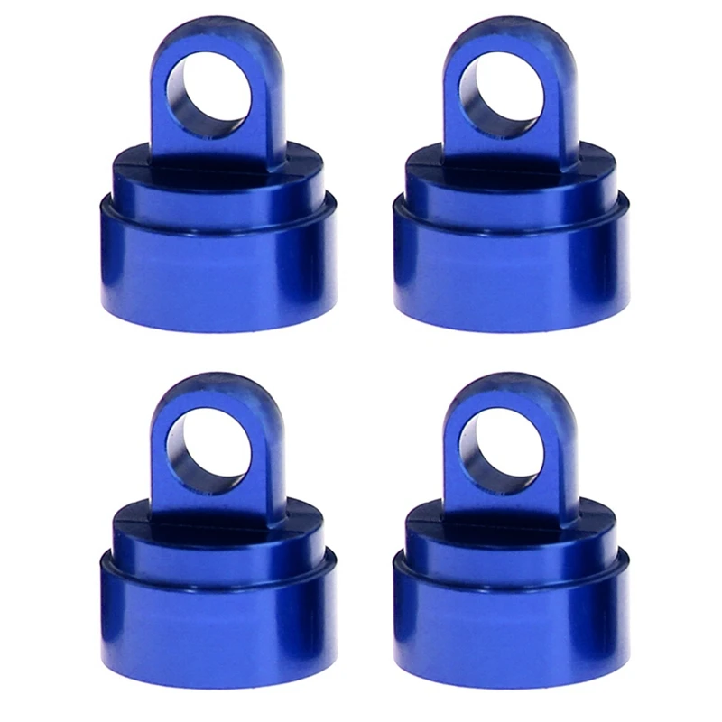 

4PCS Machined Alloy Shock Caps Shock Bladder Bottoms Washers Pivot Balls For Traxxas Slash 2WD 4WD