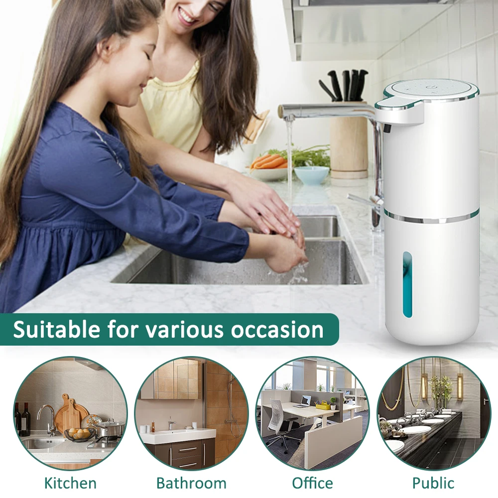 S2b9fe0f20b2843039c82fc2271bee96cc Xiaomi Foam Soap Dispenser Touchless Automatic Soap Dispenser 380ml Infrared Sensor Smart Liqiud Soap Dispenser for Bathroom