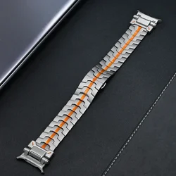Bracciale in acciaio inossidabile titanio di lusso – Cinturino metallico premium in elegante color titanio