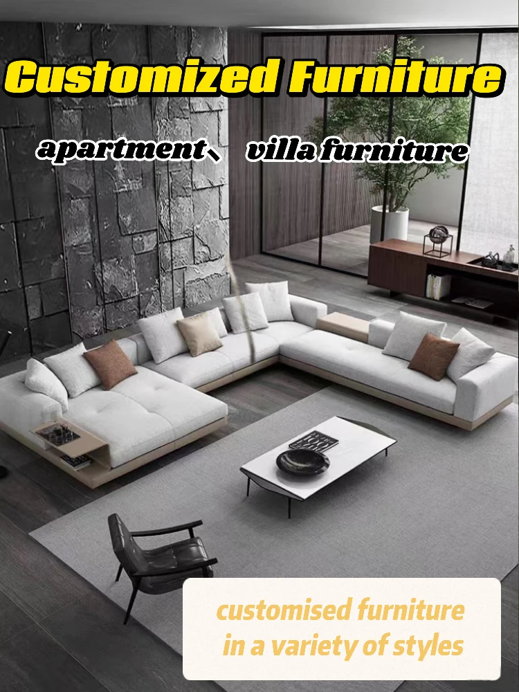 High-end Furniture Customisation Whole House Furniture Customized Custom Size Fabric Colour Match Scheme Design Villa