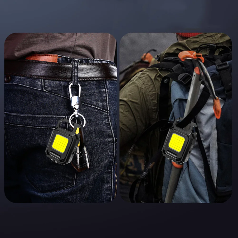 Description Picture 6 of itemXPE Mini Keychain Light 800mAh COB LED Pocket Flashlight Type-C USB Rechargeable IPX4 Waterproof for Outdoor Camping Hiking